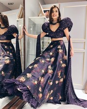 INDIAN DESIGNER GEORGETTE LENGHA WITH UNSTICH BLOUSE AND DUPATTA FOR PARTY WEAR