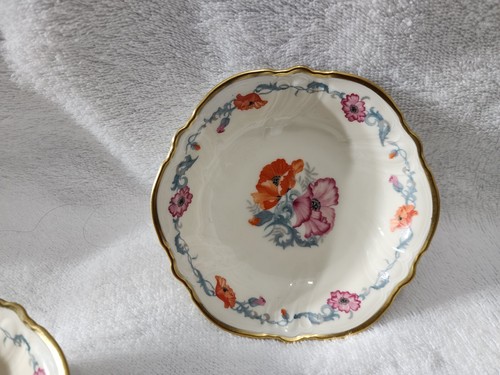Rosenthal Selb-Germany Sanssouci 4 Desert Bowls Ivory Floral 2433 #14 6x2 - Picture 4 of 9