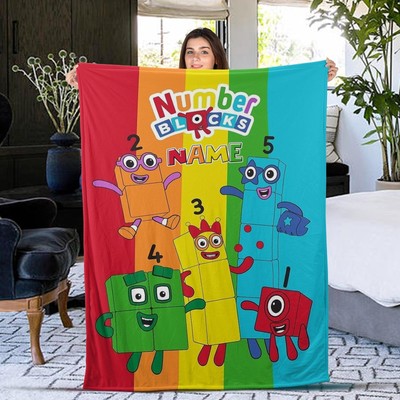 Numberblocks Blanket, Personalized Numberblocks Blanket, Numberblocks Songs