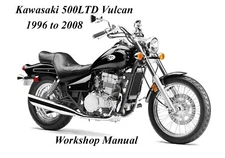 KAWASAKI 500 LTD VULCAN 1996 to 2008 WORKSHOP MANUAL - PDF Files