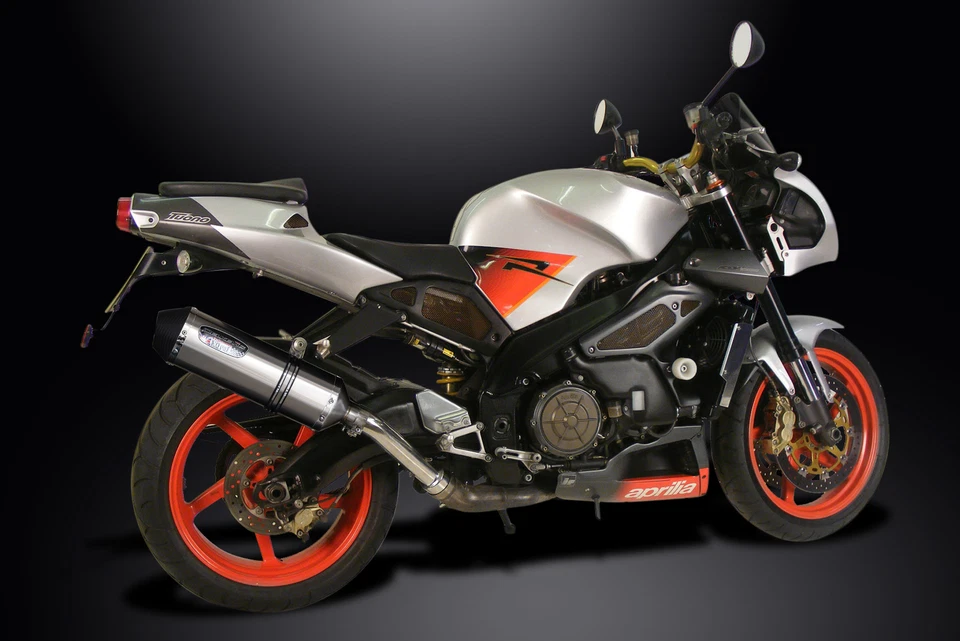 Aprilia Tuono 2003-2004 Delkevic Slip On 13.5" X-Oval Stainless Exhaust Muffler - Image 4 of 4