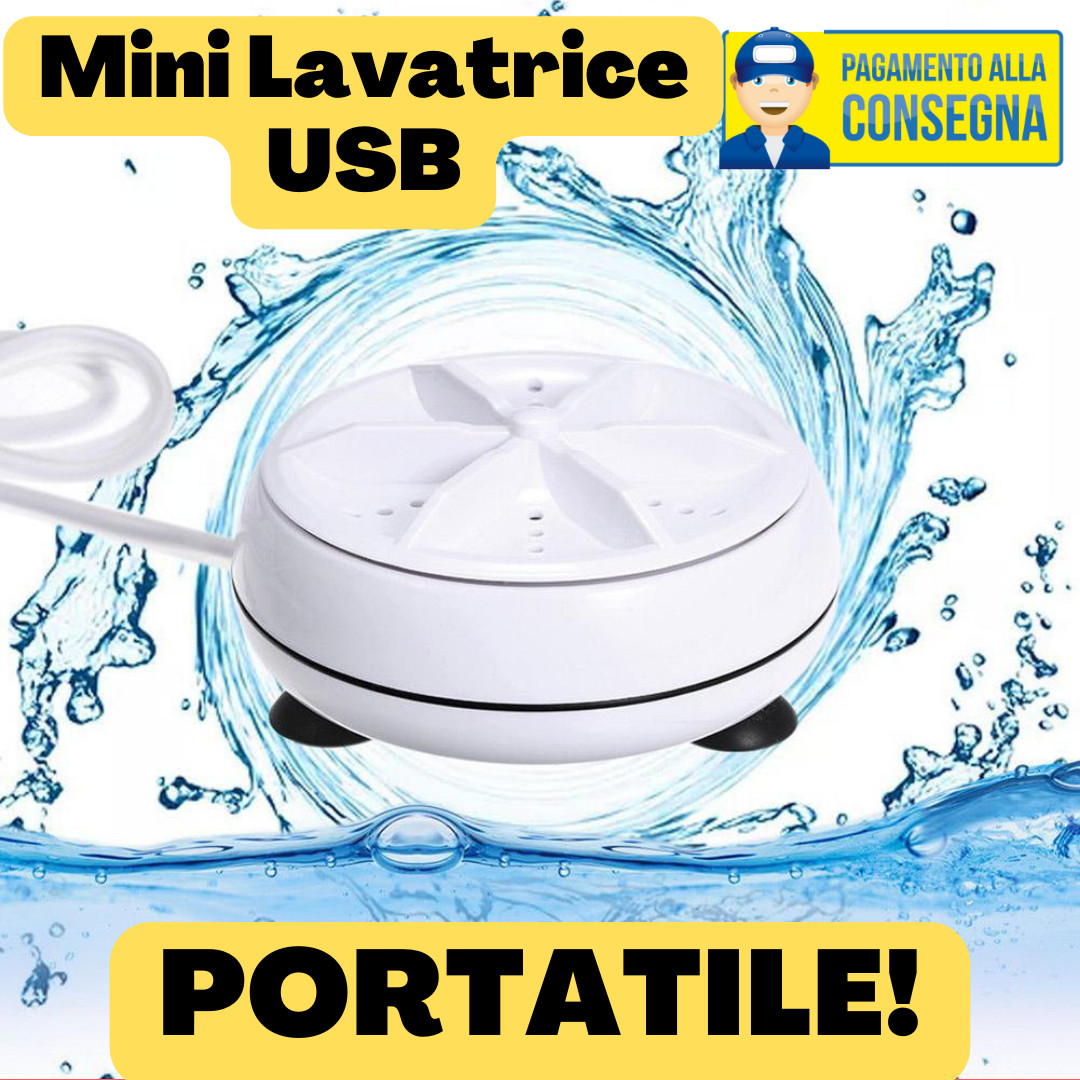 ORIGINALE MINI LAVATRICE USB LEGGERA COMPATTA CONTRASSEGNO ALLA CONSEGNA CUCINA