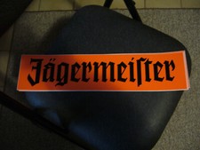 J&Auml;GERMEISTER Aufkleber mit Schriftzug schwarz  - 40 x 10cm