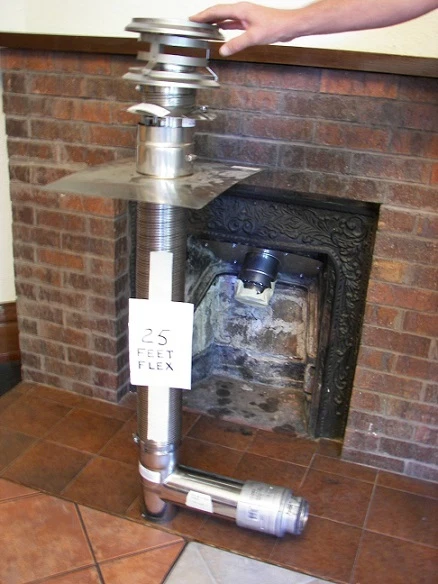CHIMNEY FLUE EXHAUST KIT, FIREPLACE INSERT for CORN or WOOD PELLET | eBay