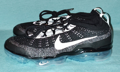 $210 Nike Air Vapormax FK Flyknit Oreo Black Blue Tint White DV1678-010 Men Sz 9 Nike Air Vapormax 2023 FK Flyknit Oreo Black White Blue Tint  main image 4