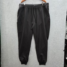 Mandala Women Scrub Pants T-2XL Black Equa-Tek Jogger Relaxed 29"