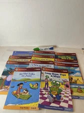LeapFrog LeapReader Early Reading Series 11 Book Lot + Leap Reader Pen