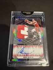 2020-21 Panini Obsidian Deni Avdija Rookie Jersey Auto Patch Green Flood /5 #217