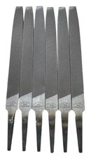 Nicholson 6" Flat Aluminum File, Type A, Double Cut 6 Pack