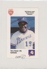 1983 Coca-Cola/Hostess Atlanta Braves Police Terry Harper #19 fm1