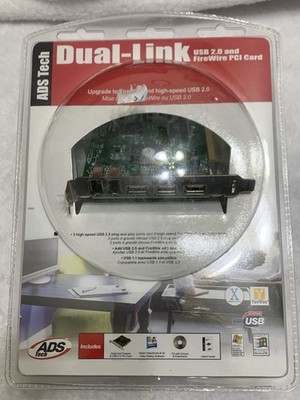 ADS Tech Dual-Link USB 2.0 & FireWire PCI Card