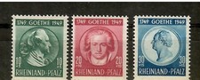 Franz. Zone Rheinland Pfalz  Nr. 46-48 postfrisch