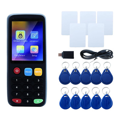 X7 RFID Reader Writer (RFID Copier Multi-Frequency Smart Card Reader ID IC Eleva