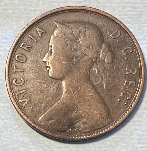 1865 Newfoundland Large Cent — photo from another recent sale
