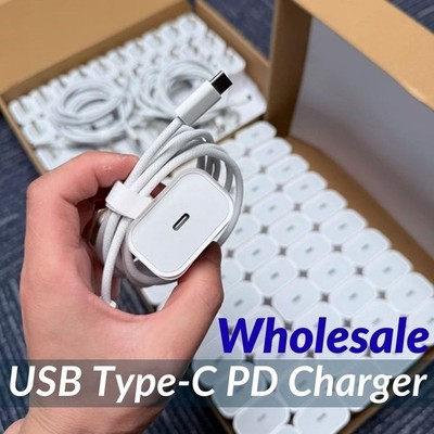 PD 20W USB-C Wall Fast Charger for AirPods 4 Gen/Pro 2 2nd/iPhone 15/17/16E Lot