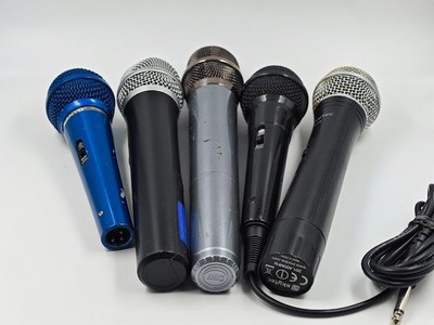 Lot of 5 Microphones Various Models - Not Working