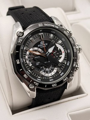 Casio Edifice Quartz Chronograph Herrenuhr EF-550 Tachymeter sportlich schwarz