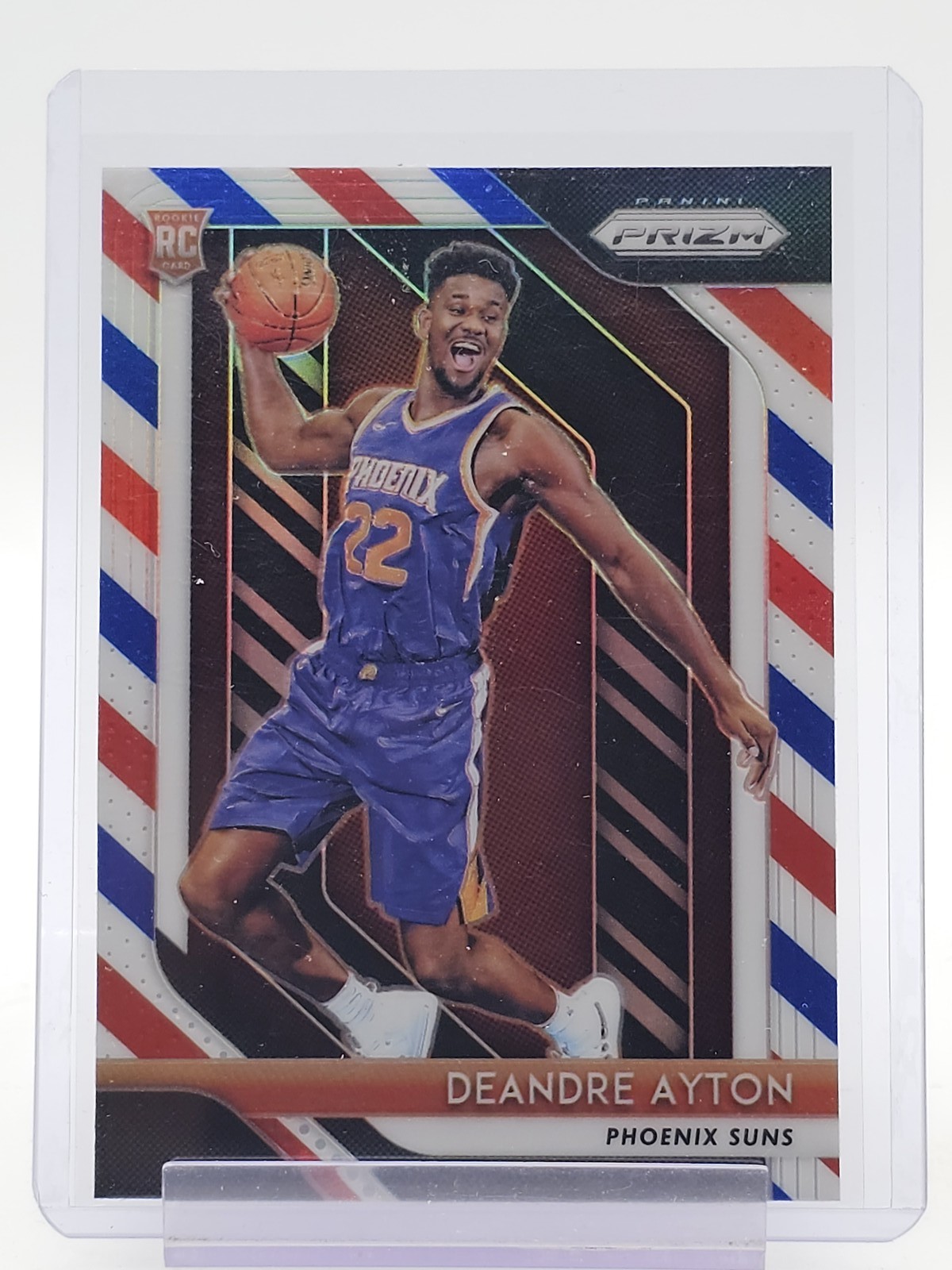 DEANDRE AYTON 2018-19 PRIZM RED WHITE BLUE ROOKIE #279 BASKETBALL SUNS Q7681