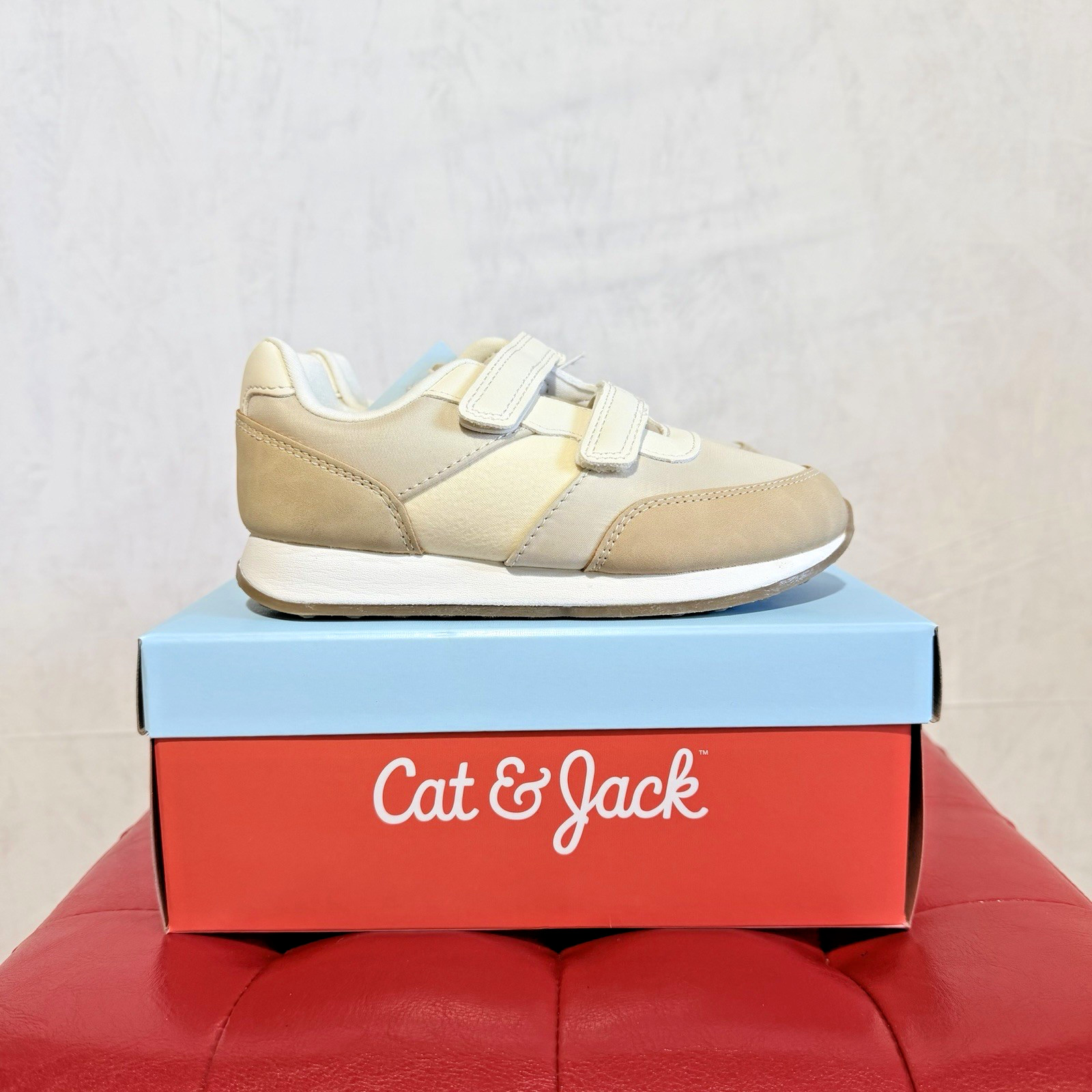 Toddler Unisex Shoes  Beige Size 12 Read Desc.