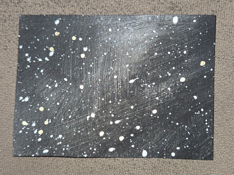 ACEO Original, Draco, Celestial, Astronomy, Myths, 2.5 x 3.5 inches, Unframed