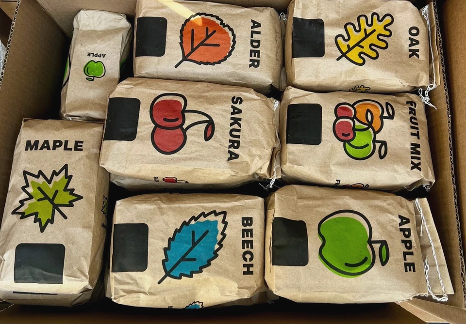 BBQ Smoking Wood Pellets 8-Pack – 14 lb Variety Set Apple Oak Cherry Maple - Image 4 of 4