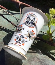 Meissen Vase / Trichtervase Reicher schwarzer...