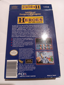 Advanced Dungeons and Dragons Heroes of the Lance (FCI NES, 1990) Near Mint CIB