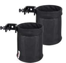 Set of 2 No-Drilling Required Golf Cart Universal Cup Holder Compatible with 0.7
