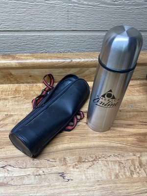 Vintage America Online AOL Branded Stainless Steel Bottle Thermos with Case