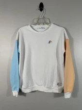 Aldi Gear Sweatshirt Youth Large 12-14 White Colorblock Pullover