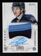 2013-14 Panini National Treasures Rookie 96/99 Jacob Trouba #161 Patch Auto 2d8