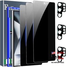 3 Pack Privacy Screen Protector for Samsung Samsung S24 Ultra 6.8 INCH-Black