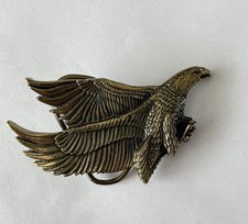 VTG 1979 The Great American Buckle Co. Chicago Metal Belt Buckle Eagle H506