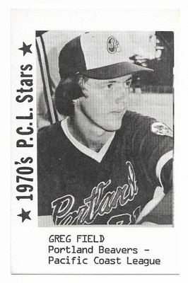 GREG FIELD RARE 1979 Cramer 1970's PCL Stars Minor League card EX+/NR MT