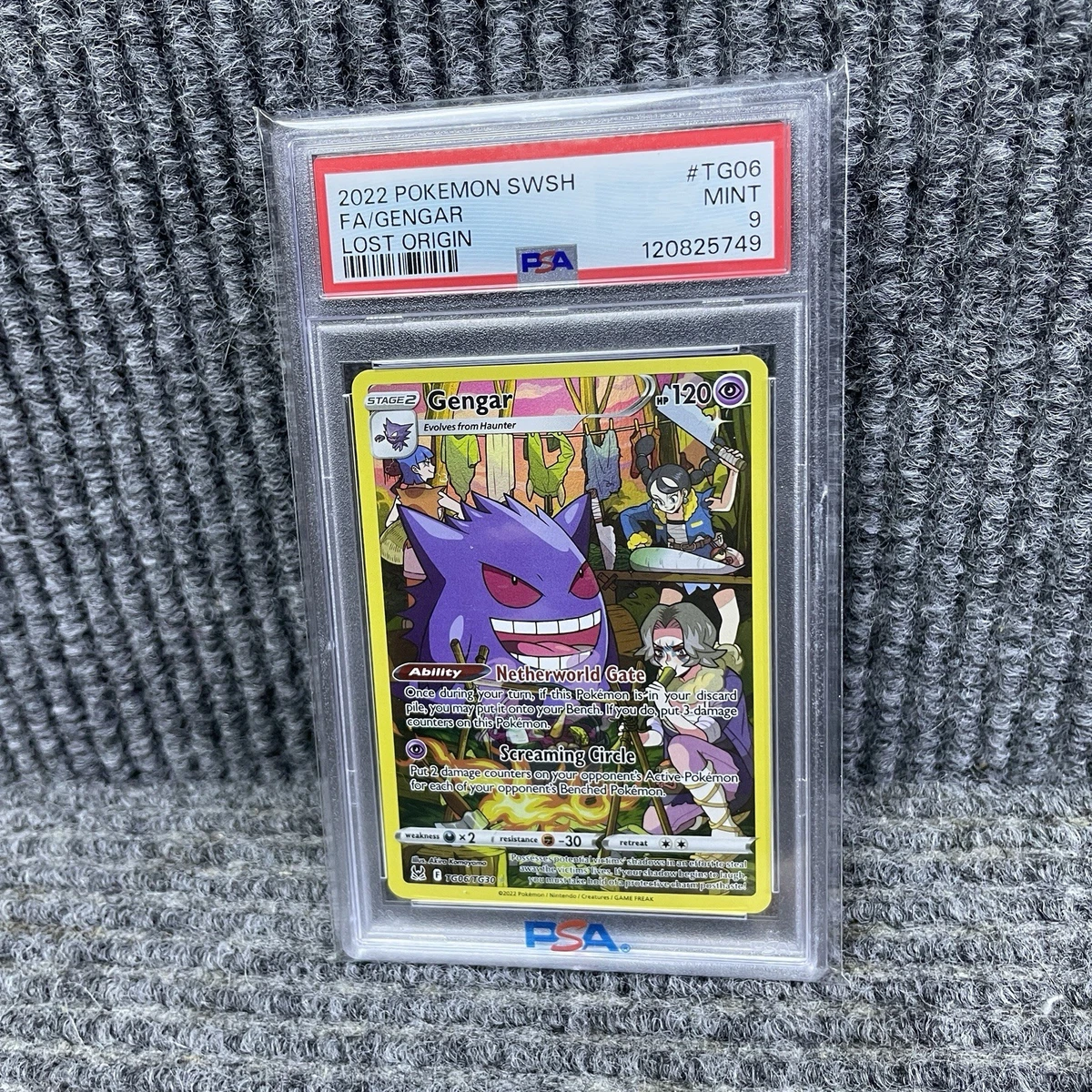 Pokémon TCG Grade 9 Gengar Individual Collectible Card Game Cards