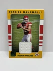 2017 Panini Donruss - Rookie Threads Patrick Mahomes II #7 Green (MEM, RC)