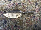 Towle sterling silver fish knife, fish and flowers, floral, stunning