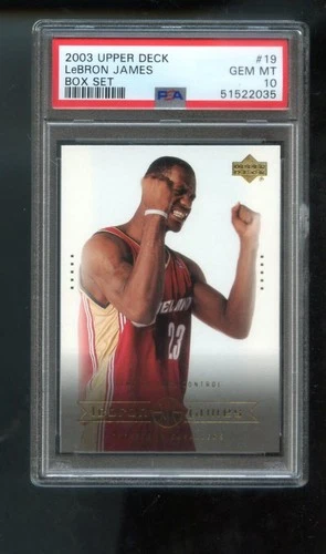 2003 Upper Deck Box Set #19 Lebron James ROOKIE RC GEM MINT PSA 10 Graded Card