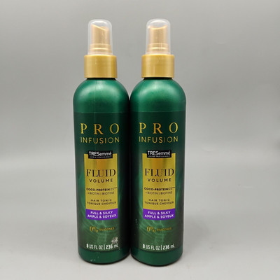 TRESemme Pro Infusion Fluid Volume Silky Hair Tonic Water No Silicone 2PK x 8oz