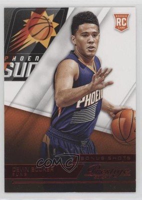 2015 Panini Prestige Rookies Bonus Shots Red 56/199 Devin Booker Rookie RC 4g0