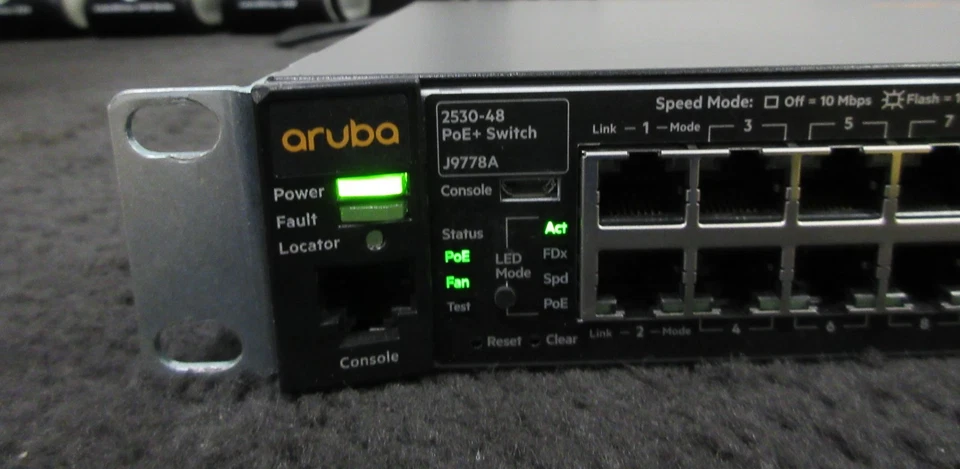 HPE Aruba 2530-48 J9778A Managed 48 Port Gigabit PoE+ Switch - Image 4 of 4