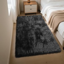 3x5Ft Fluffy Rug Shaggy Area Rug Small Bedside Rug for Bedroom Living Room