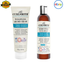 Curlsmith Weightless Air Dry Cream  Hydro Style Flexi Jelly 8  oz Hair Set