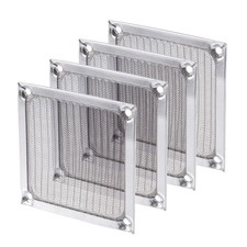 4pcs 80mm Computer Fan Filter Grills Stainless Steel Mesh Dustproof Case Cover