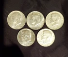 Kennedy Half Dollar 50C Lot of 5 Coins 1964 1968 US Collectible