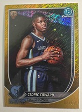 Cedric Coward 2025-26 Bowman #BCV-11 Chrome Gold Shimmer Refractor /50 RC KG