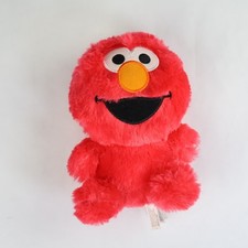 Sesame Street Elmo Plush Stuffed Animal Red Shaggy Fuzzy Small Toy