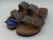 Birkenstock Arizona Stone Birko-Flor Comfort Leather Sandals Mens Womens Shoes