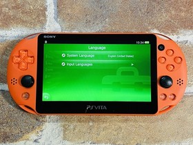 PS Vita PCH 2000 ZA24 NEON ORANGE SONY PlayStation Japan Charger 8GB Ex DDP