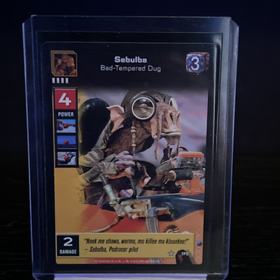 Young Jedi CCG Sebulba Bad-Tempered Dug Foil FP2